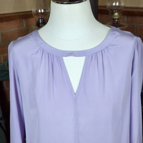 Annie Griffin Tops - Annie Griffin 93% Silk Purple Blouse Size M